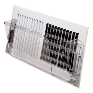 deflecto Adjustable Sidewall Register Air Deflector, 10 x 3 x 5.5, Clear View Product Image
