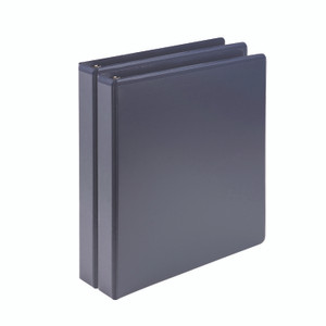Samsill Earth's Choice Plant-Based BOHO D-Ring View Binders, 1" Capacity, 11 x 8.5, Indigo, 2/Pack View Product Image
