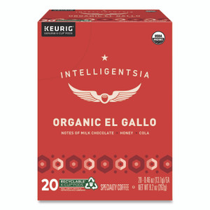Intelligentsia El Gallo Organic Coffee K-Cups, Light Roast, 20/Box View Product Image