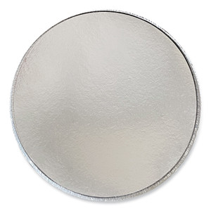 Boardwalk Round Aluminum To-Go Containers with Lid, 48 oz, 9" Diameter x 1.66" h, Silver, 200/Carton View Product Image