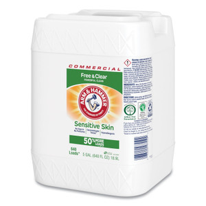 Arm & Hammer HE Compatible Liquid Detergent, Unscented, 640 Loads, Free and Clear Scent, 5 gal Jug View Product Image