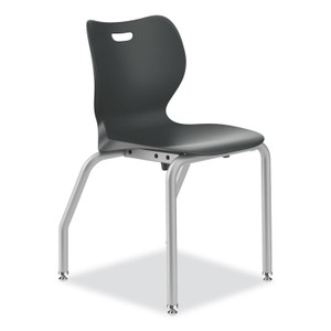 HON SmartLink Four-Leg Chair, Supports Up to 275 lb, 18" Seat Height, Lava Seat, Lava Back, Platinum Base View Product Image