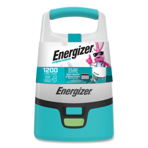 Energizer Vision Hybrid Lantern, 4 AA (Sold Separately), 1 Rechargeable Lithium Ion (Sold Separately), Teal/White View Product Image