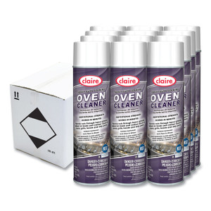 Claire Heavy Duty Foaming Oven Cleaner, 20 oz Aerosol Spray, 12/Carton View Product Image