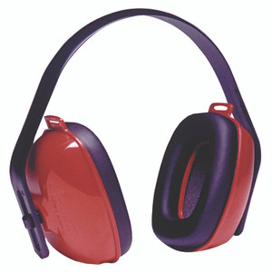 Howard Leight by Honeywell QM24+ Three-Position Earmuffs, 25 dB NRR, Red/Black View Product Image
