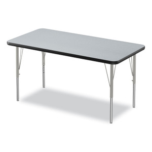 Correll Height-Adjustable Activity Tables, Rectangular, 48w x 24d x 10h, Gray Granite, 4/Pallet View Product Image