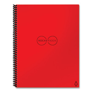 Rocketbook Core Smart Notebook, Dotted Rule (4 sq/in), Red Cover, (16) 11 x 8.5 Sheets View Product Image