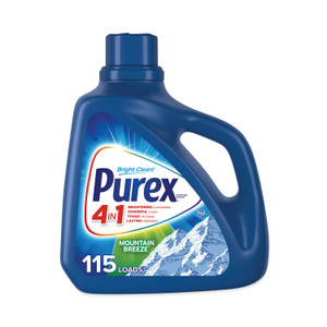 Purex Liquid Laundry Detergent, Mountain Breeze, 150 oz Bottle, 4/Carton View Product Image