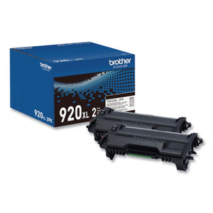 Brother TN920XL2PK High-Yield Toner, 12,000 Page-Yield, Black, 2/Pack View Product Image