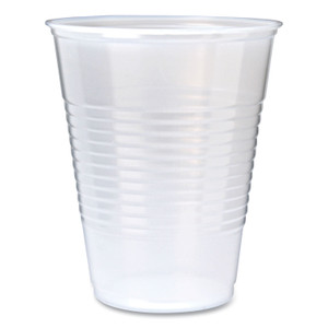 Fabri-Kal RK Ribbed Cold Drink Cups, 9 oz, Plastic, Clear, 100/Sleeve, 25 Sleeves/Carton View Product Image