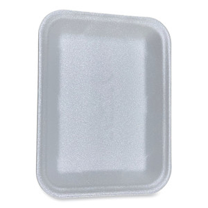 GEN Meat Trays, #4D, 9.47 x 7.12 x 1.32, White, Foam, 500/Carton View Product Image