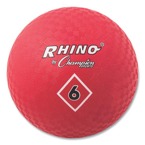 Champion Sports Playground Ball, 6" Diameter, Red View Product Image