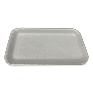 GEN Meat Trays, #17S, 8.5 x 4.69 x 0.64, White, Foam, 500/Carton View Product Image