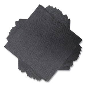 Morcon Tissue Morsoft Beverage Napkins, 2-Ply, 9 x 9.5, Black, 1,000/Carton View Product Image
