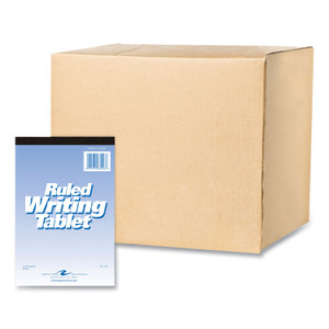 Roaring Spring Writing Tablet, Wide/Legal Rule, 100 White 6 x 9 Sheets, 48/Carton View Product Image