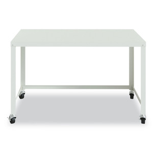 Hirsh Industries RTA Mobile Desk, 47.45 x 23.88 x 29.6, White View Product Image