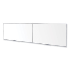 Ghent Magnetic Porcelain Whiteboard with Aluminum Frame, 193" x 48.5", White Surface, Satin Aluminum Frame View Product Image