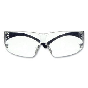 3M SecureFit Protective Eyewear, 200 Series, Dark Blue Plastic Frame, Clear Polycarbonate Lens View Product Image