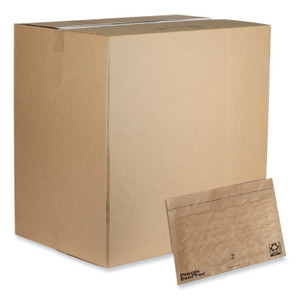 Pregis EverTec Curbside Recyclable Padded Mailer, #2, Kraft Paper, Self-Adhesive Closure, 12 x 9, Brown, 100/Carton View Product Image