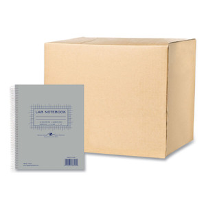 Roaring Spring Lab and Science Two-Part Carbonless Notebook, Quadrille Rule (4 sq/in), Gray Cover, (50) 11 x 9 Sheets, 12/Carton View Product Image