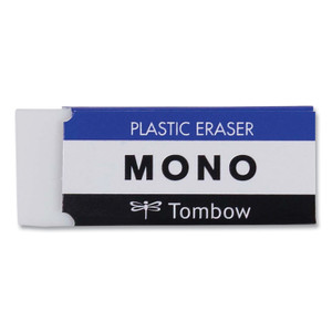 Tombow Mono Eraser, For Pencil Marks, Rectangular Block, Small, White View Product Image
