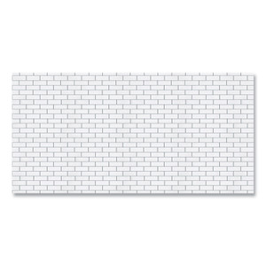 Pacon Fadeless Paper Roll, 50 lb Bond Weight, 48 x 50 ft, White Subway Tile View Product Image