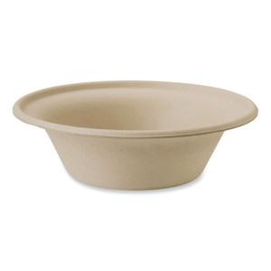 World Centric Fiber Bowls, 11.5 oz, 6 x 6 x 1.7, Natural, Paper, 1,000/Carton View Product Image