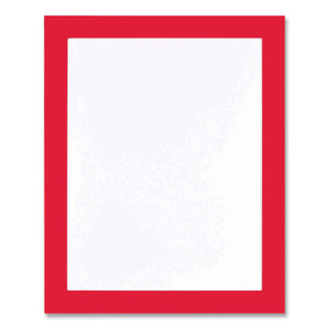 deflecto Self Adhesive Sign Holders, 11 x 17 Insert, Clear with Red Border, 2/Pack View Product Image