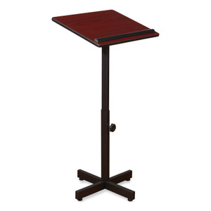 Oklahoma Sound Portable Presentation Lectern Stand, 20 x 18.25 x 44, Mahogany View Product Image