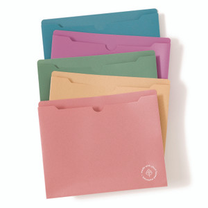 U Brands U-Eco Poly File Jackets, Straight Tab, Letter Size, Assorted, 10/Pack View Product Image