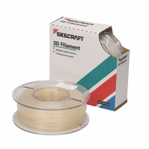 AbilityOne 7045017057351, SKILCRAFT 3D Printer Polylactic Acid Filament, 1 kg Spool, 2.85 mm, Natural View Product Image