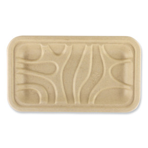 World Centric Fiber Trays, 4.8 x 8.3 x 0.7, Natural, Paper, 500/Carton View Product Image