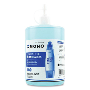 Tombow Mono Aqua Liquid Glue Refill, 500 mL, Dries Clear View Product Image