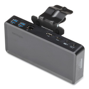 AbilityOne 702500NIB0014, SKILCRAFT Kensington Universal Docking Station USB-C/USB 3.0 Dual 2K with Mounting Bracket, Black View Product Image