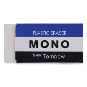 Tombow Mono Eraser, For Pencil Marks, Rectangular Block, Jumbo, White View Product Image