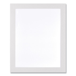 deflecto Self Adhesive Sign Holders, 8.5 x 11 Insert, Clear with White Border, 2/Pack View Product Image