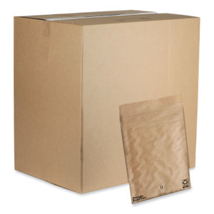 Pregis EverTec Curbside Recyclable Padded Mailer, #0, Kraft Paper, Self-Adhesive Closure, 7 x 9, Brown, 300/Carton View Product Image