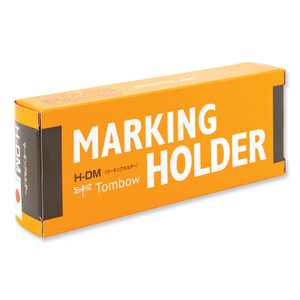 Tombow Wax-Based Marking Pencil, 4.4 mm, Red Wax, Navy Blue Barrel, 10/Box View Product Image