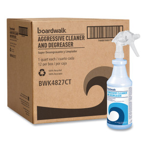 Boardwalk Aggressive Cleaner and Degreaser, Lemon Scent, 32 oz Bottle, 12/Carton View Product Image