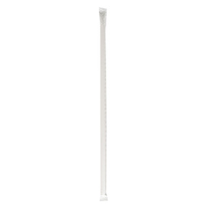 Boardwalk Wrapped Jumbo Straws, 10.25", Polypropylene, Red/White Striped, 2,000/Carton View Product Image