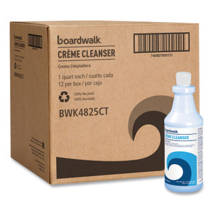 Boardwalk Multi-Surface Creme Cleanser, Baby Powder Scent, 32 oz Bottle, 12/Carton View Product Image