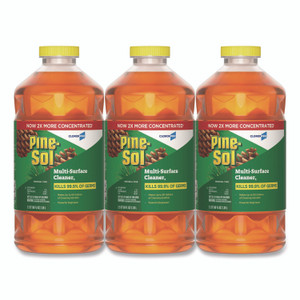 Pine-Sol CloroxPro Multi-Surface Cleaner Disinfectant Concentrated, Original Pine Scent, 80 oz Bottle, 3/Carton View Product Image