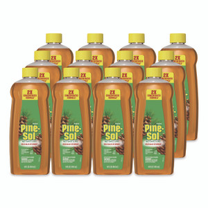 Pine-Sol Multi-Surface Cleaner Disinfectant Concentrated, Pine Scent, 14 oz Bottle, 12/Carton View Product Image