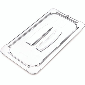 Carlisle StorPlus Polycarbonate Handled Universal Lid, 7 x 12.5 x 0.88, Clear, Plastic View Product Image
