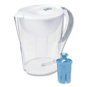 Brita Pacifica Pitcher with Longlast+ Filter, 10 Cups, White/Clear View Product Image