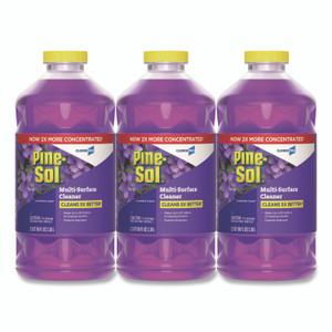 Pine-Sol CloroxPro Multi-Surface Cleaner Concentrated, Lavender Clean Scent, 80 oz Bottle, 3/Carton View Product Image