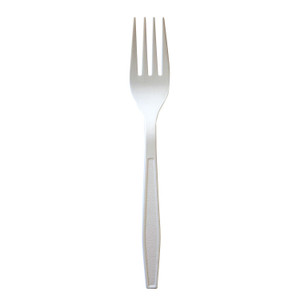 Boardwalk Heavyweight Polypropylene Cutlery, Fork, 7.09", Plastic, White, 1,000/Carton View Product Image