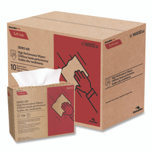 Cascades PRO Tuff-Job S600 High Performance Wipers, 9 3/4 x 16 3/4, 126/Box, 10 Box/Carton View Product Image