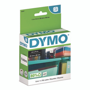 DYMO LW Multipurpose Labels, 1" x 1.5", White, 750 Labels/Roll View Product Image