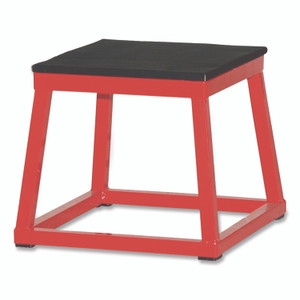 Champion Sports Plyo Box, 15" x 15", Plywood/Rubber/Steel, Red/Black View Product Image